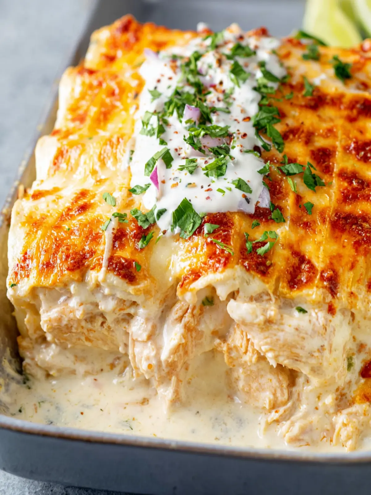 Creamy Chicken Enchiladas First Image
