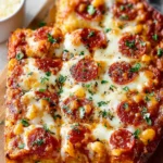 Cauliflower Pizza Casserole (Low Carb / Keto) First Image