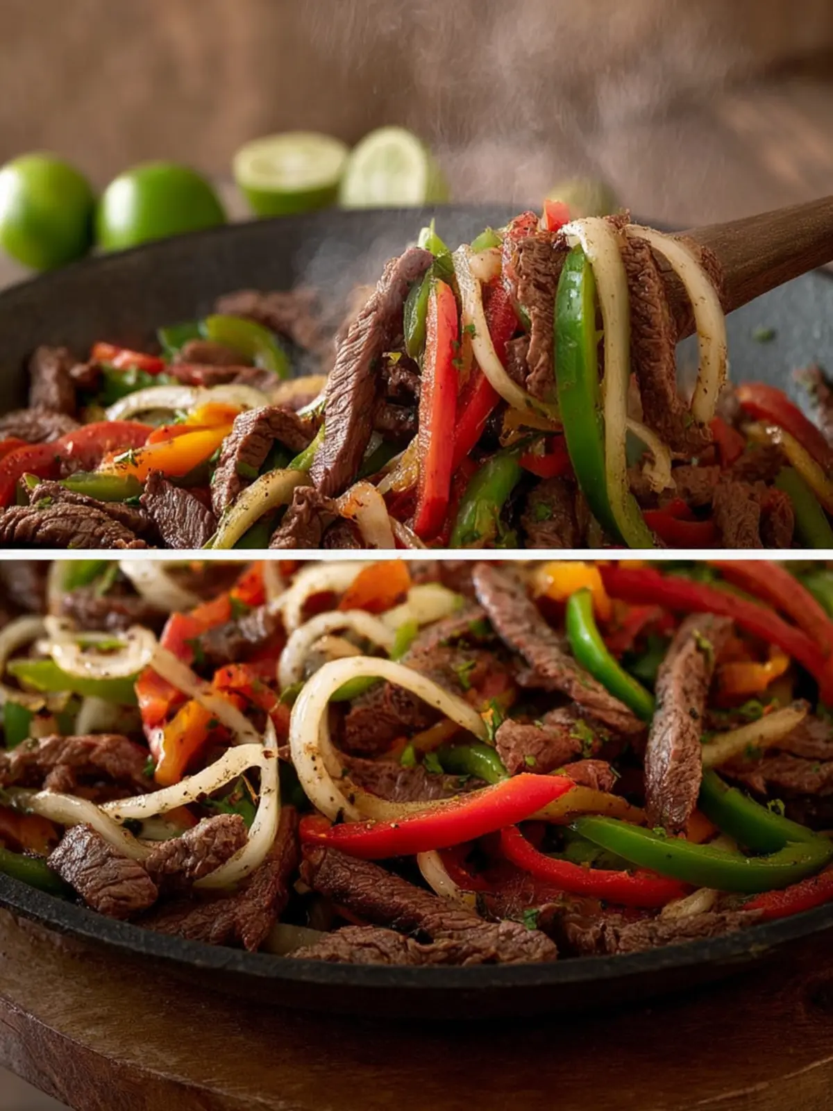 Quick and Easy Skillet Steak Fajitas First Image