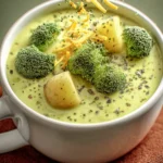 Indulge in Velvety Broccoli Potato Creamy Soup Delight First Image