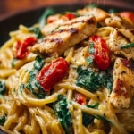 Tuscan Chicken Pasta Recipe – Creamy, Flavorful & Easy First Image