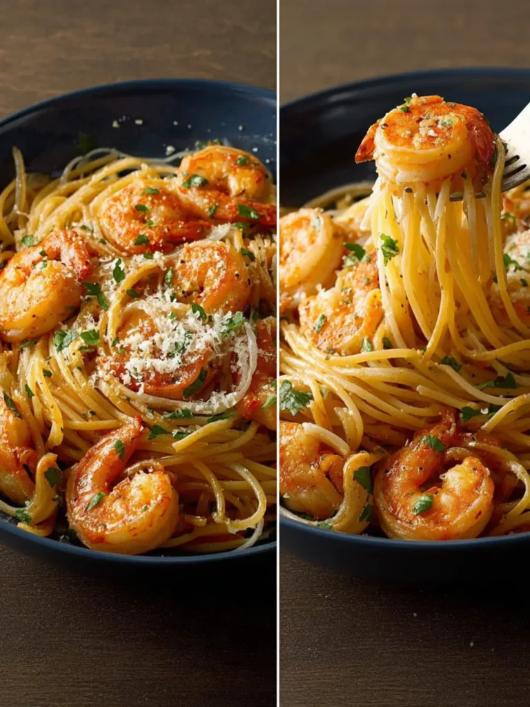 Easy Shrimp Pasta with Angel Hair and Sweet Onions First Image