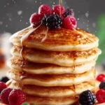 Vanilla Cinnamon Buttermilk Pancakes First Image