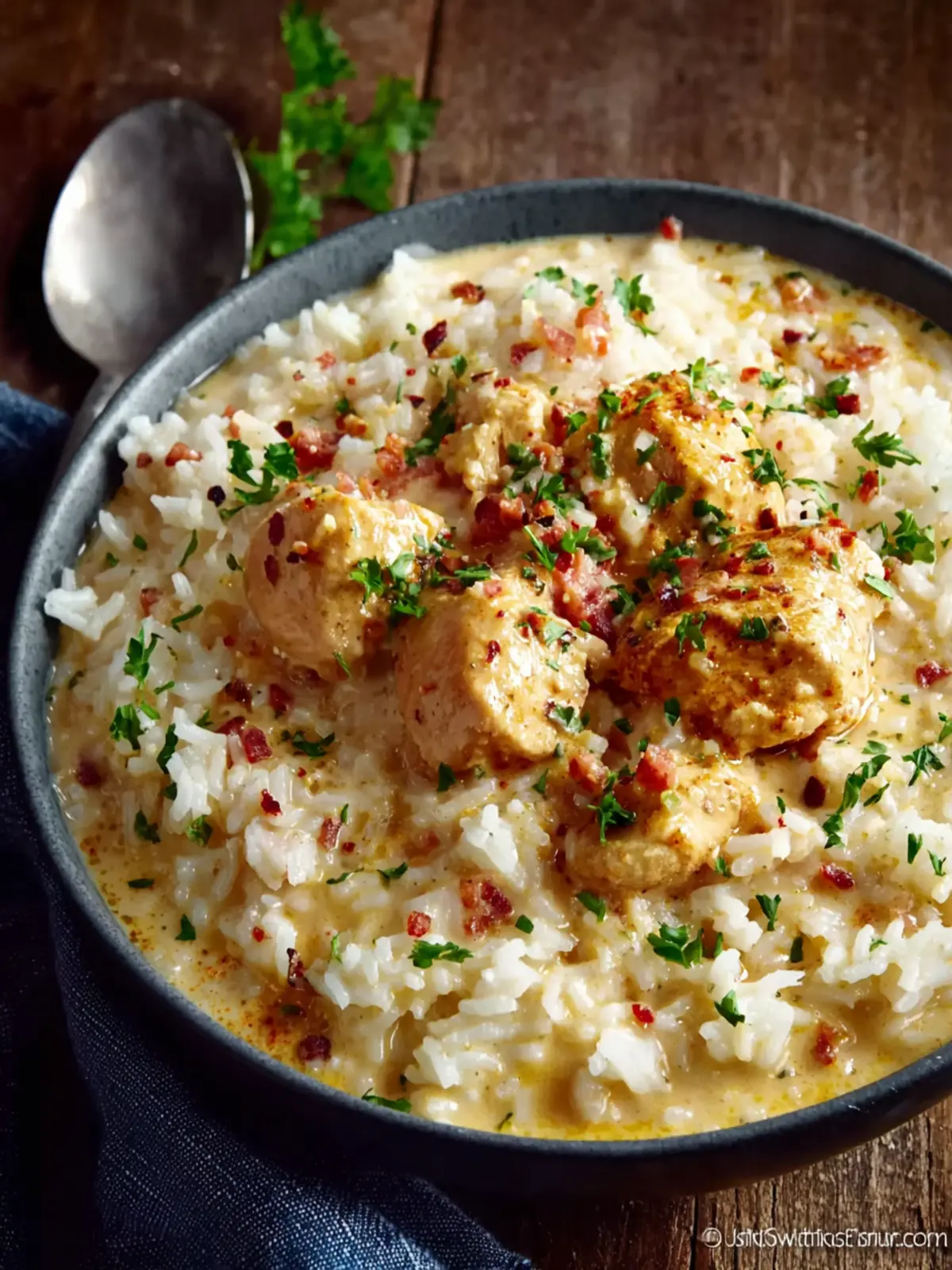Instant Pot Creamy Chicken and Rice First Image