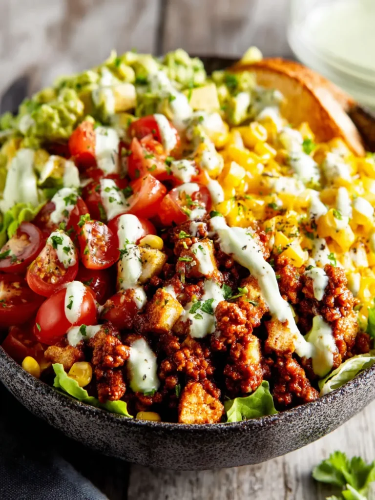 Healthy Ground Turkey Taco Salad First Image