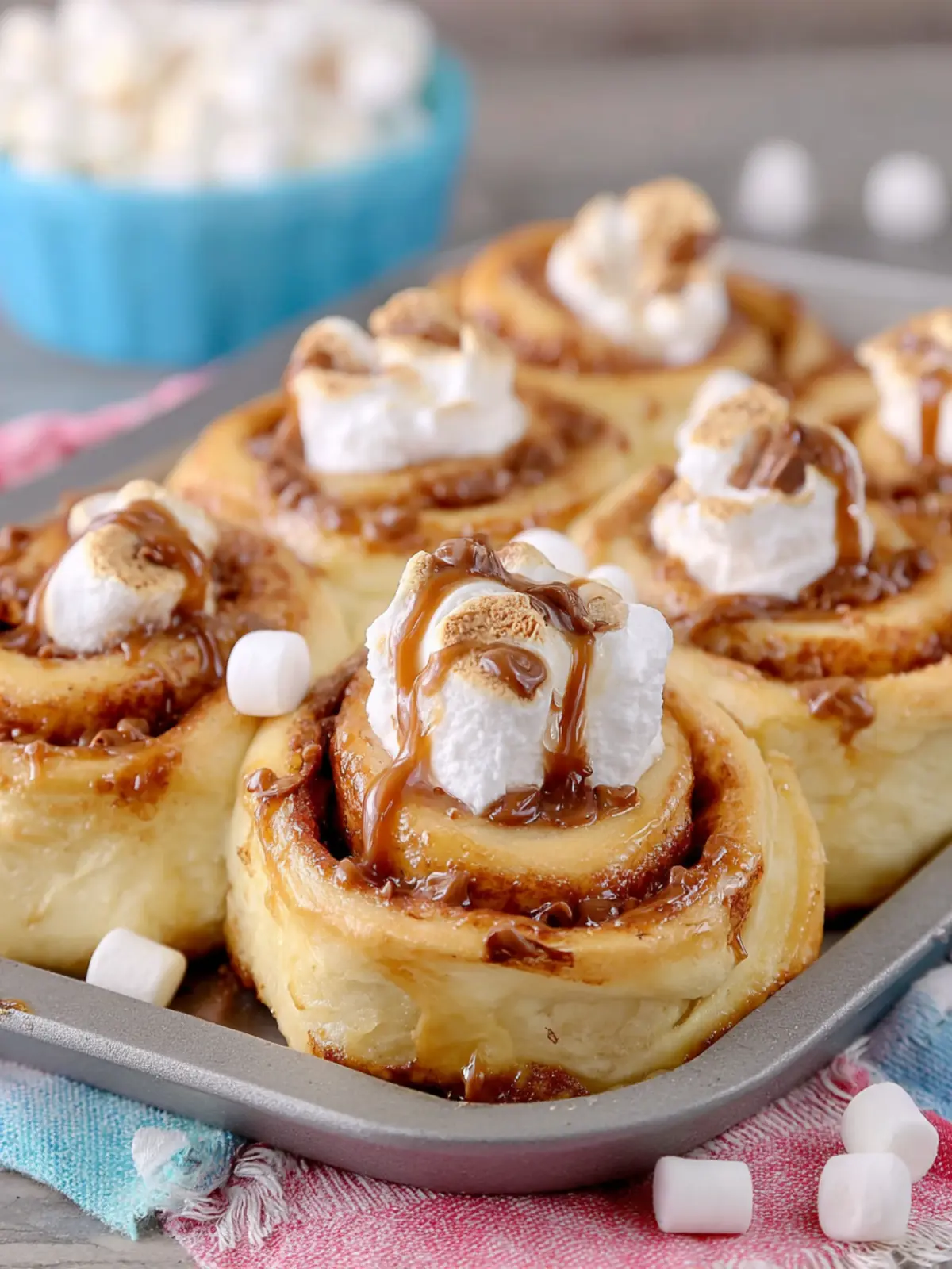 Peanut Butter S’mores Sweet Rolls First Image