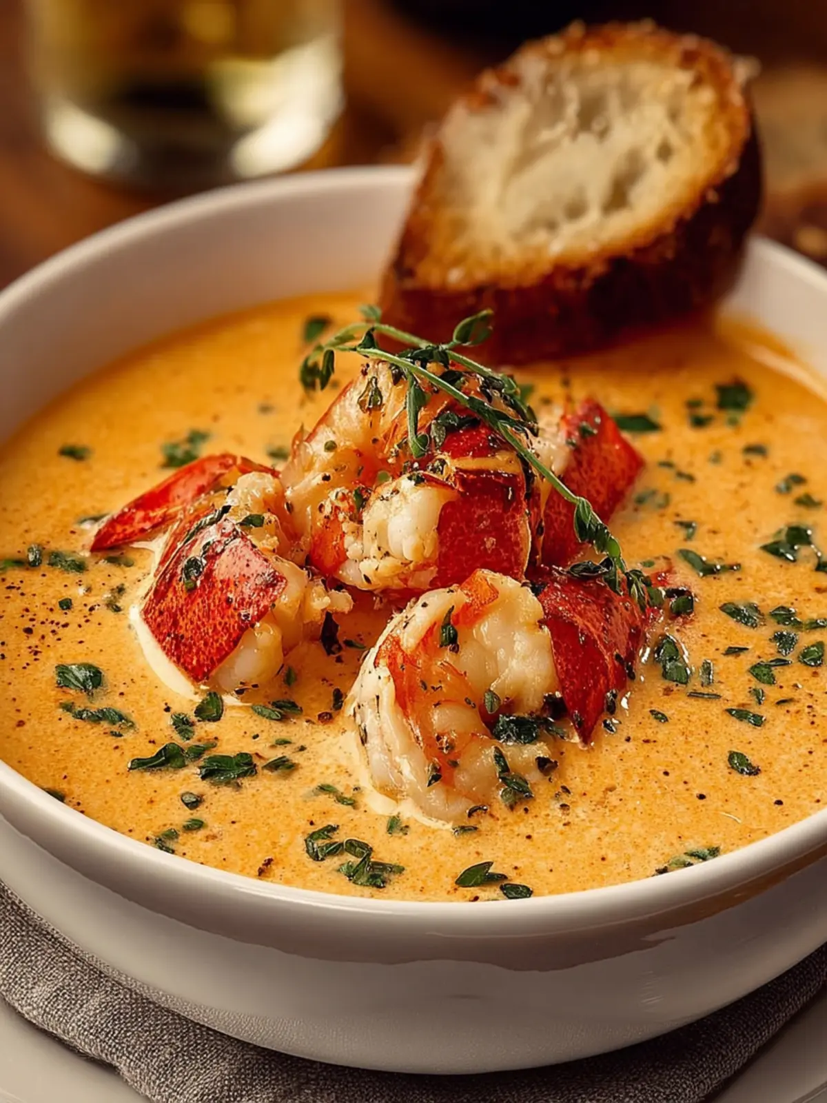 Creamy Crab and Shrimp Seafood Bisque First Image