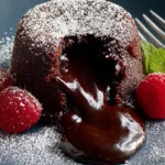 The Easiest Chocolate Lava Cake (No Egg!) First Image