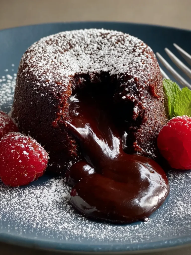 The Easiest Chocolate Lava Cake (No Egg!) First Image