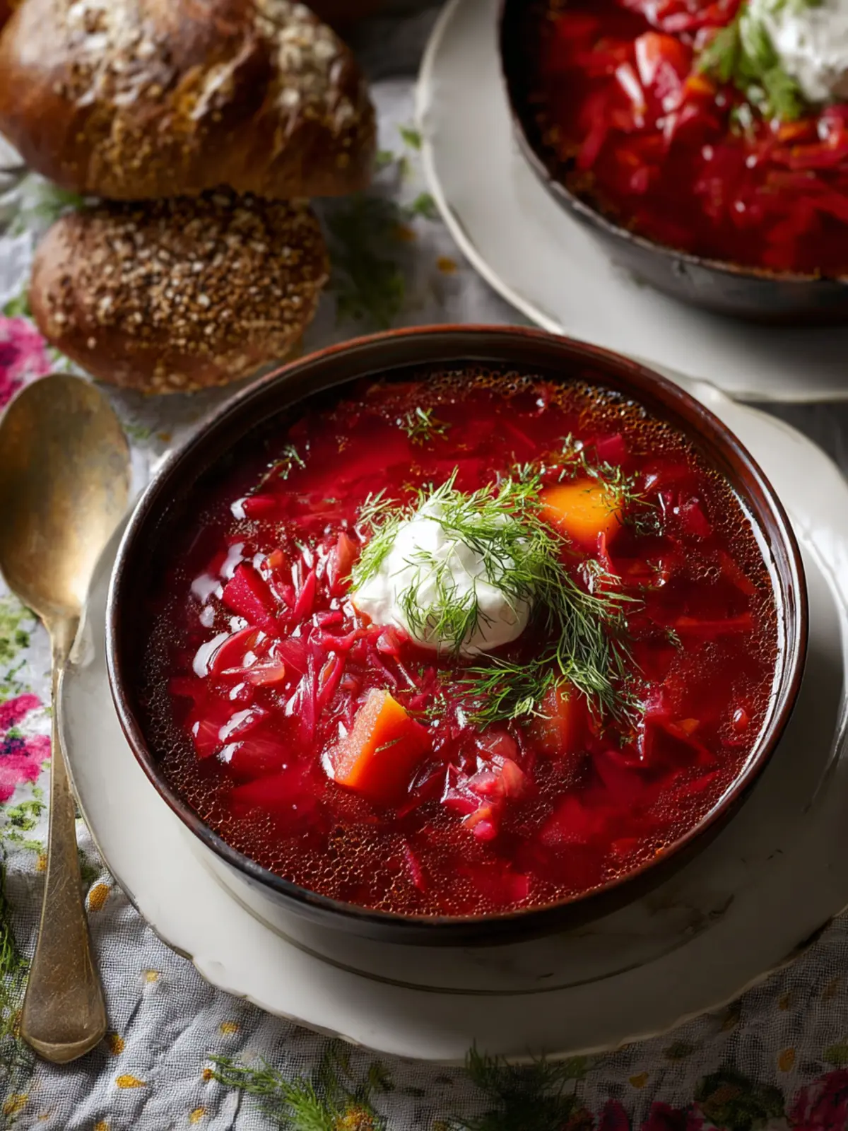 Authentic Ukrainian Borscht Recipe (Beet Soup) First Image