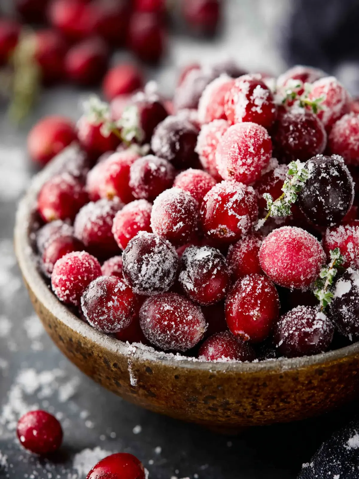Easy Festive Sugared Cranberries First Image