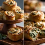 Easy Spinach and Artichoke Dip Rolls First Image