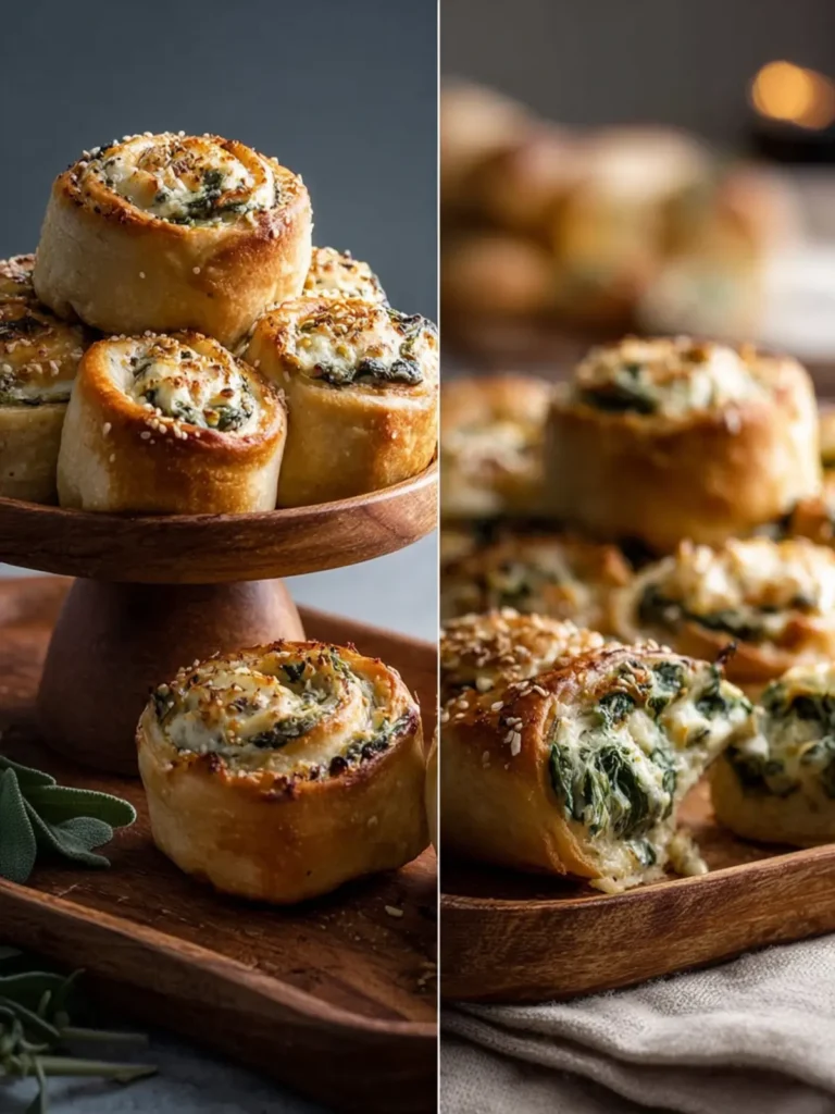 Easy Spinach and Artichoke Dip Rolls First Image