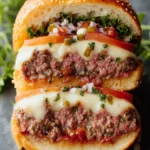 Muffuletta Stuffed Burger First Image