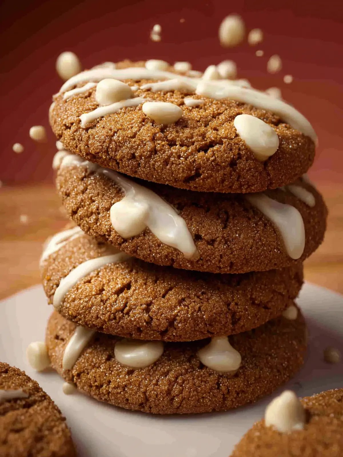 Gingerbread White Chocolate Cookies First Image