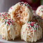 Delicious No-Bake White Chocolate Rice Krispie Balls First Image