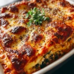 Roasted Red Pepper and Spinach Lasagna First Image