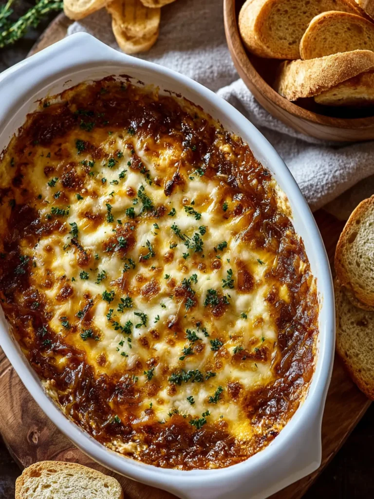 Irresistible Baked Caramelized Onion Dip Recipe First Image