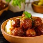 Saucy Crock Pot Mississippi Meatballs Recipe First Image