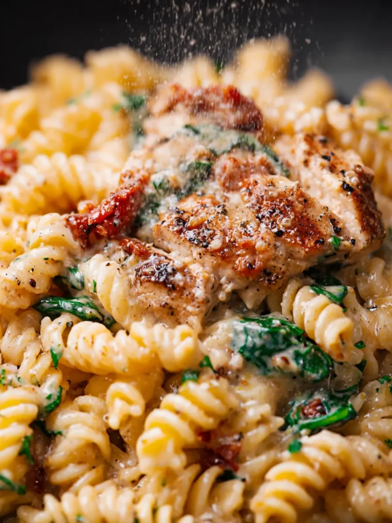 Tuscan Chicken Pasta Recipe (ONE PAN!) First Image