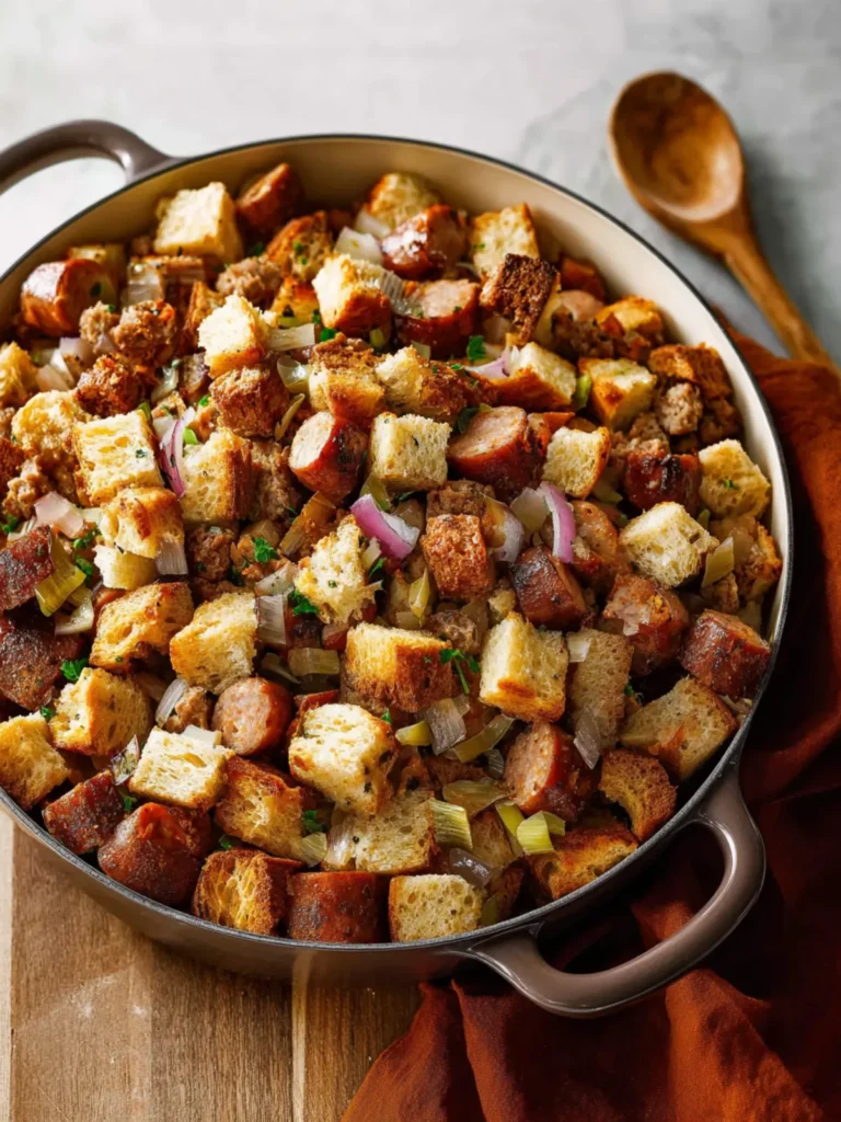 Easy Sausage and Herb Stuffing First Image