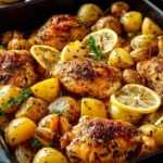 Zesty Lemon Garlic Chicken and Potatoes First Image