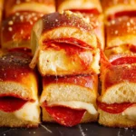 Pepperoni Pizza Stuffed Hawaiian Rolls First Image