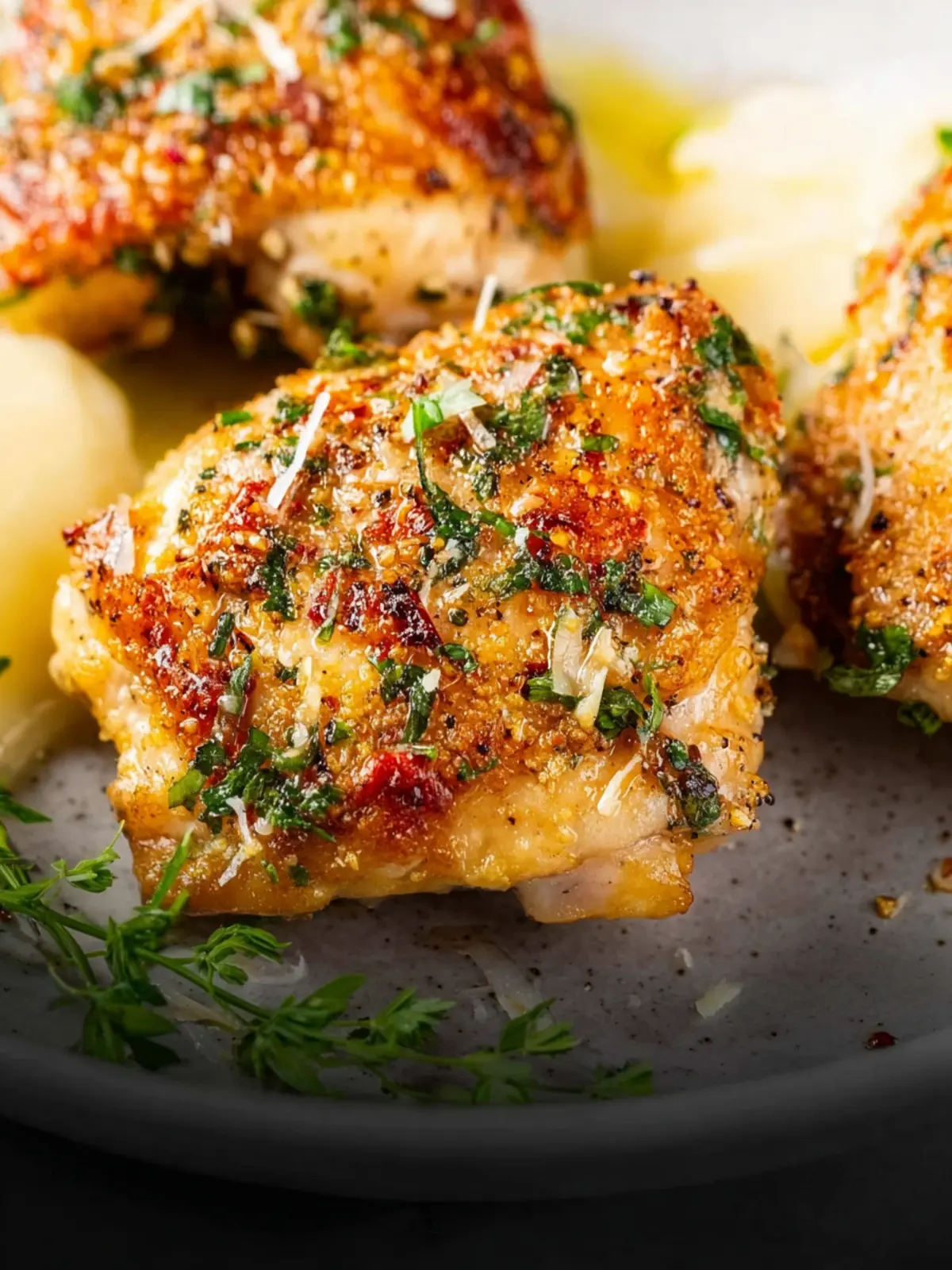 Instant Pot Garlic Parmesan Chicken Thighs First Image