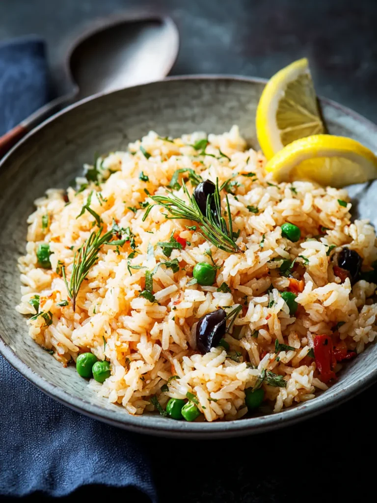Irresistible Greek Rice Recipe: Fluffy & Flavorful Delight First Image