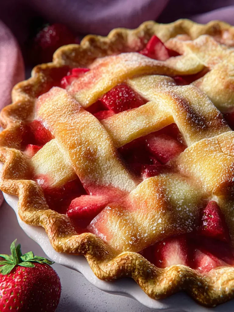 Strawberry Rhubarb Pie First Image