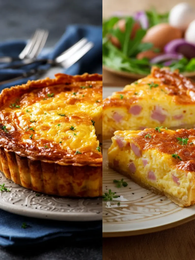 Easy Crockpot Ham and Cheese Breakfast Quiche First Image