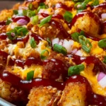 BBQ Chicken Tater Tot Casserole First Image