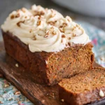 Carrot Cake Banana Bread with Cinnamon Cream Cheese Frosting First Image