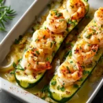 Garlicky Shrimp Zucchini Boats Recipe First Image