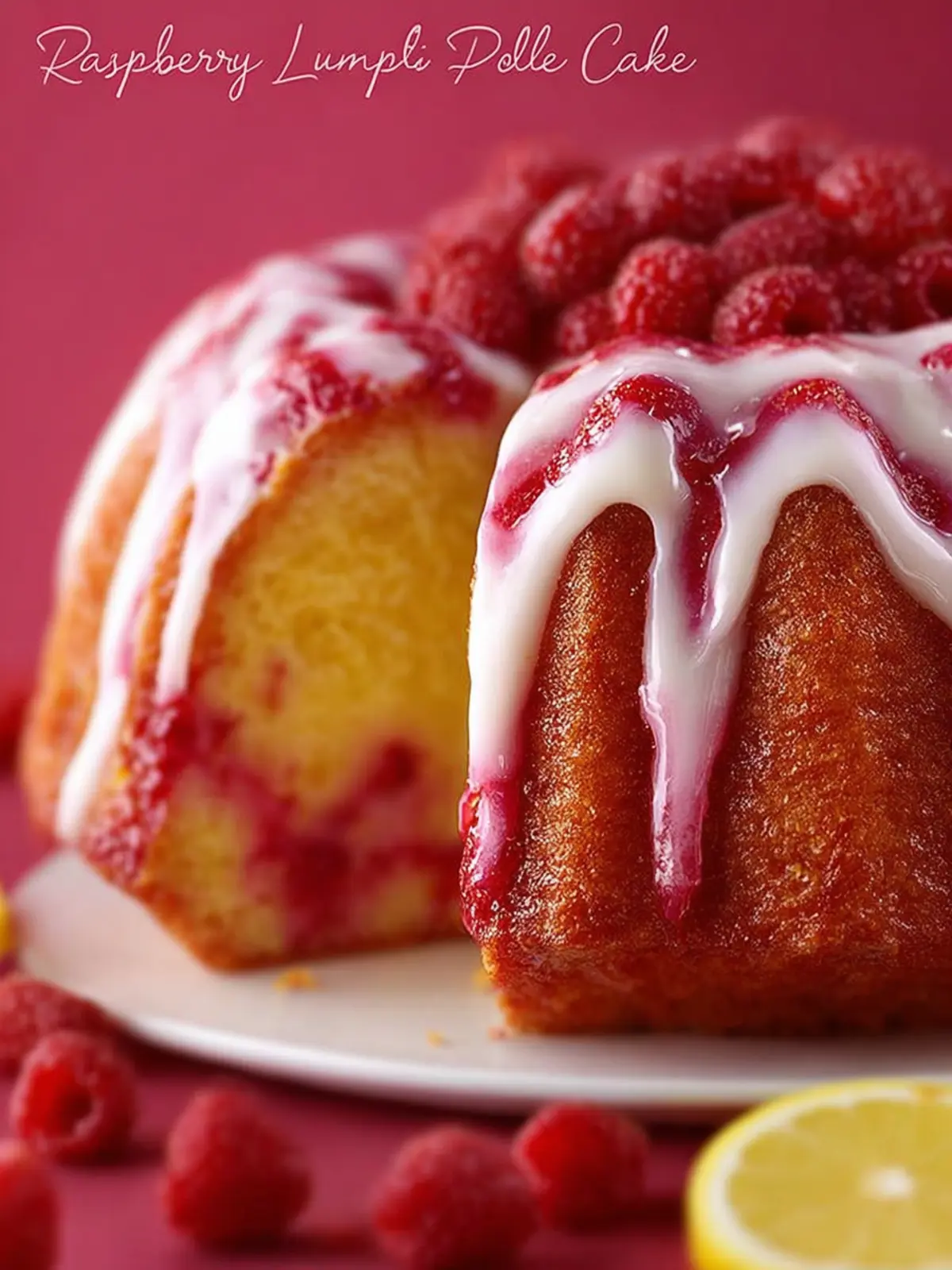 Raspberry Ripple Lemon Bundt Cake First Image