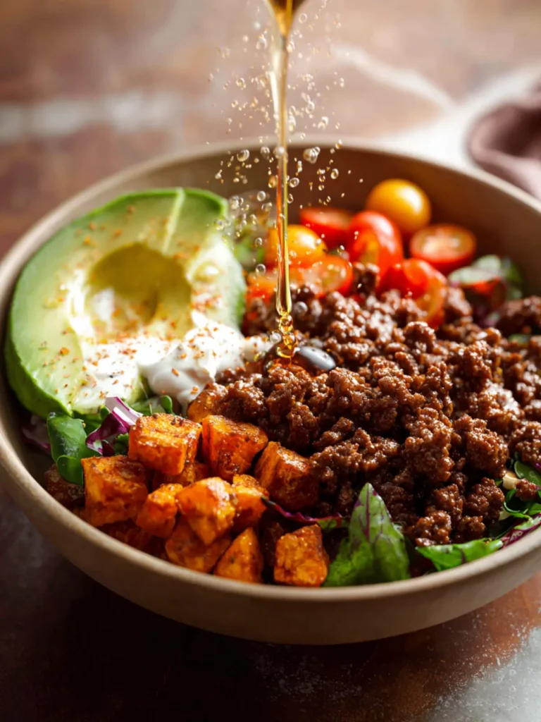 Viral Hot Honey Ground Beef Bowls First Image