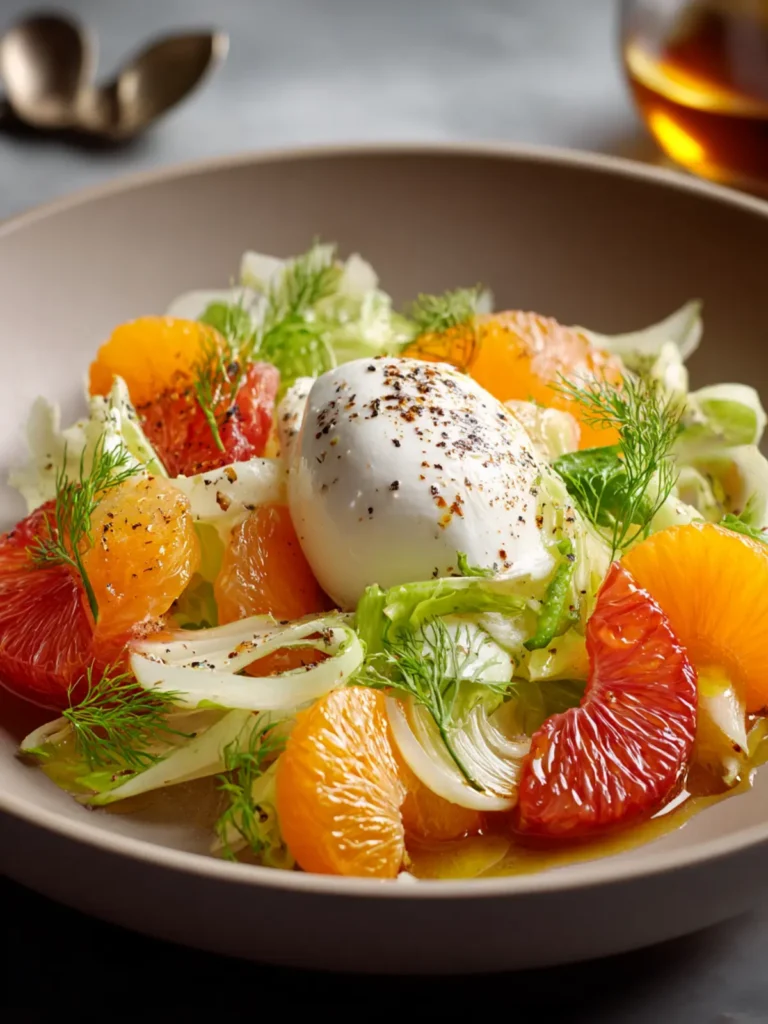 Fennel and Mandarin Salad with Burrata Recipe First Image