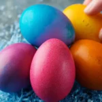 Food Coloring Dyed Easter Eggs First Image