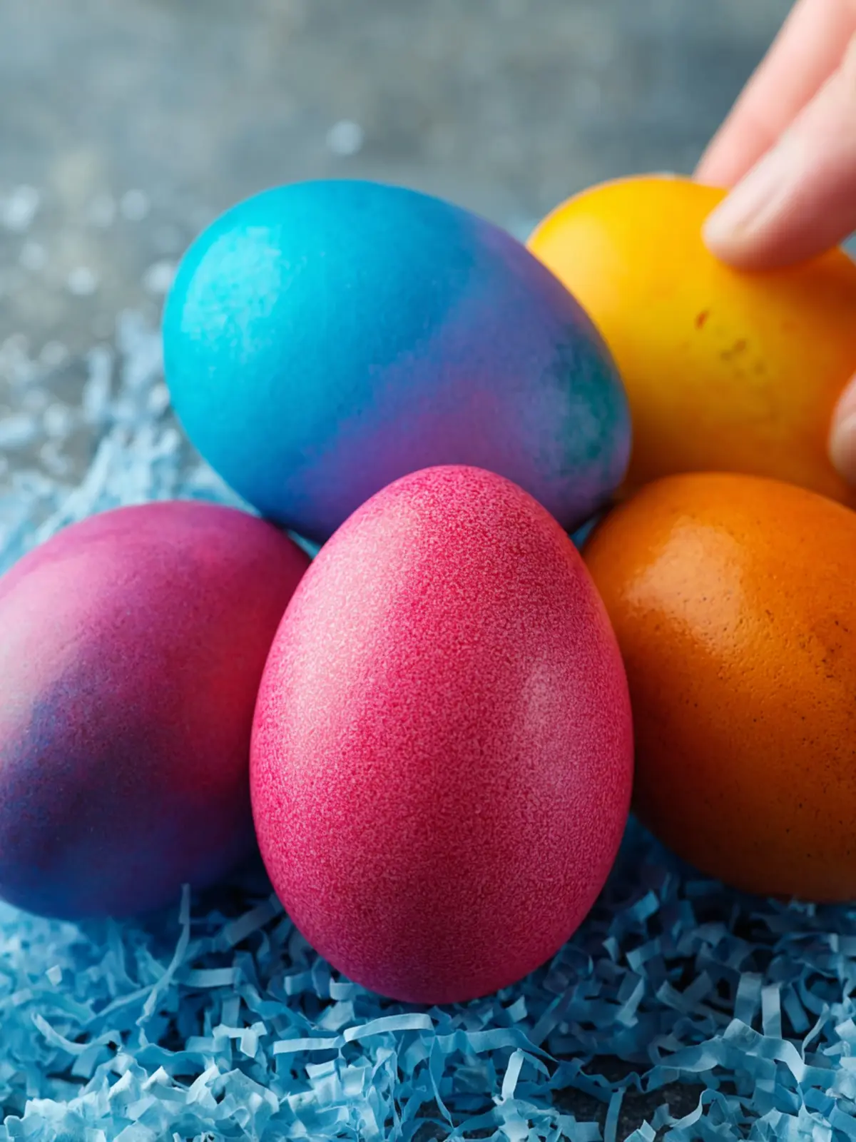 Food Coloring Dyed Easter Eggs First Image