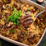 Steak Mushroom Rice First Image