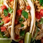 Super Easy Slow Cooker Chicken Tacos First Image