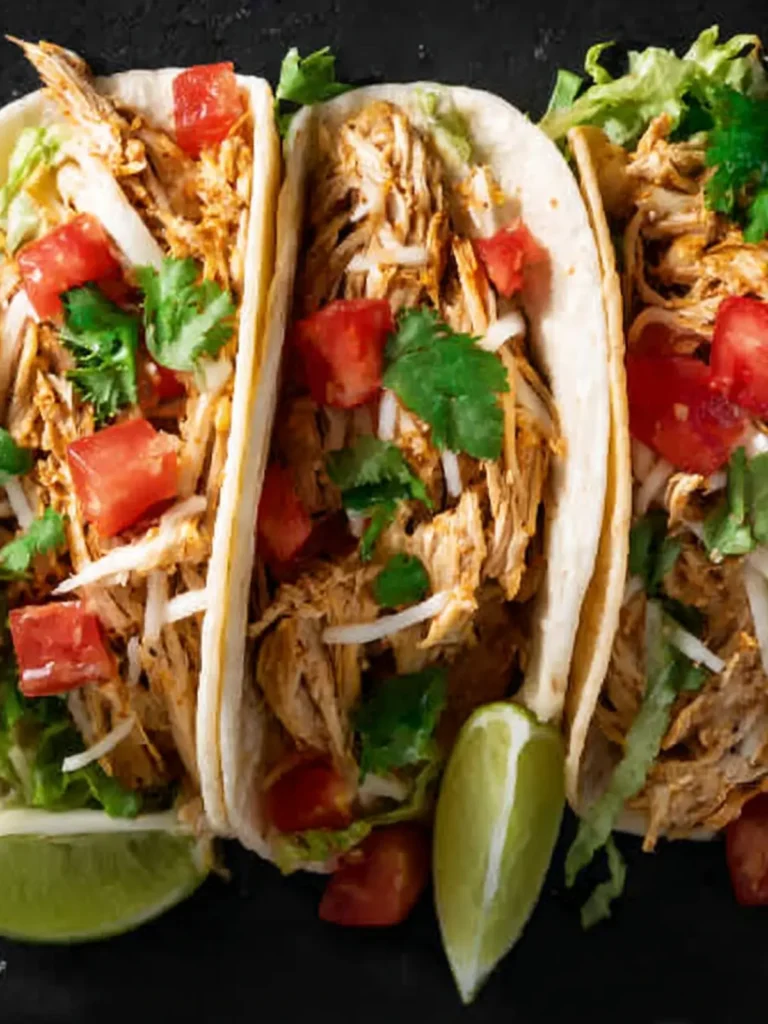 Super Easy Slow Cooker Chicken Tacos First Image