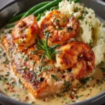Cajun Shrimp Salmon Garlic Cream First Image
