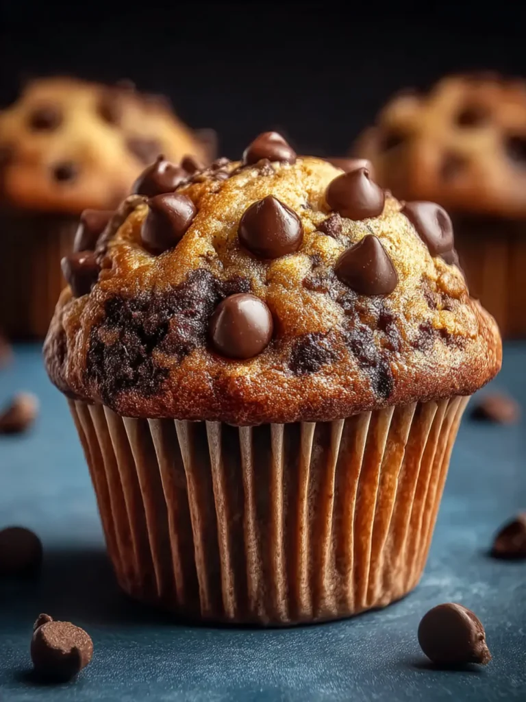 greek yogurt chocolate chip muffins First Image