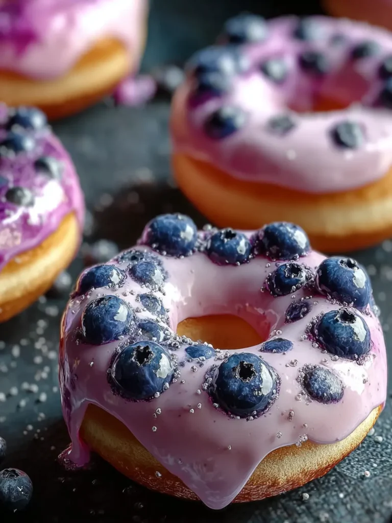 protein blueberry cake donuts First Image